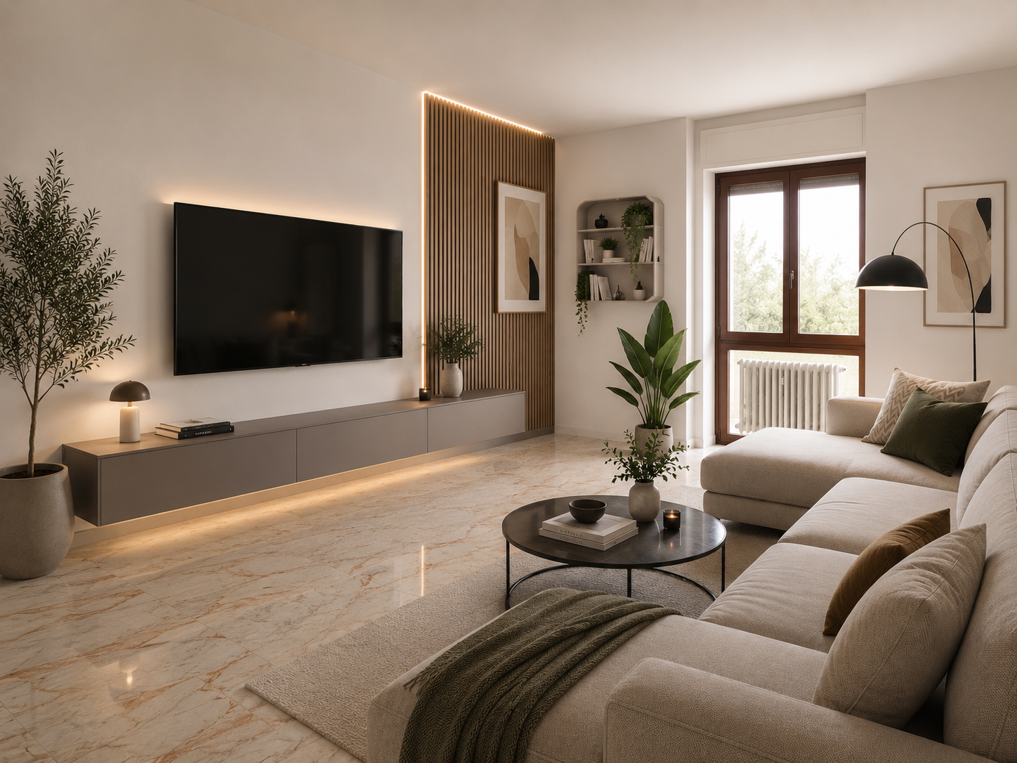 Render-soggiorno vista sinistra